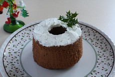 ココアシフォンケーキ　クリスマスバージョン