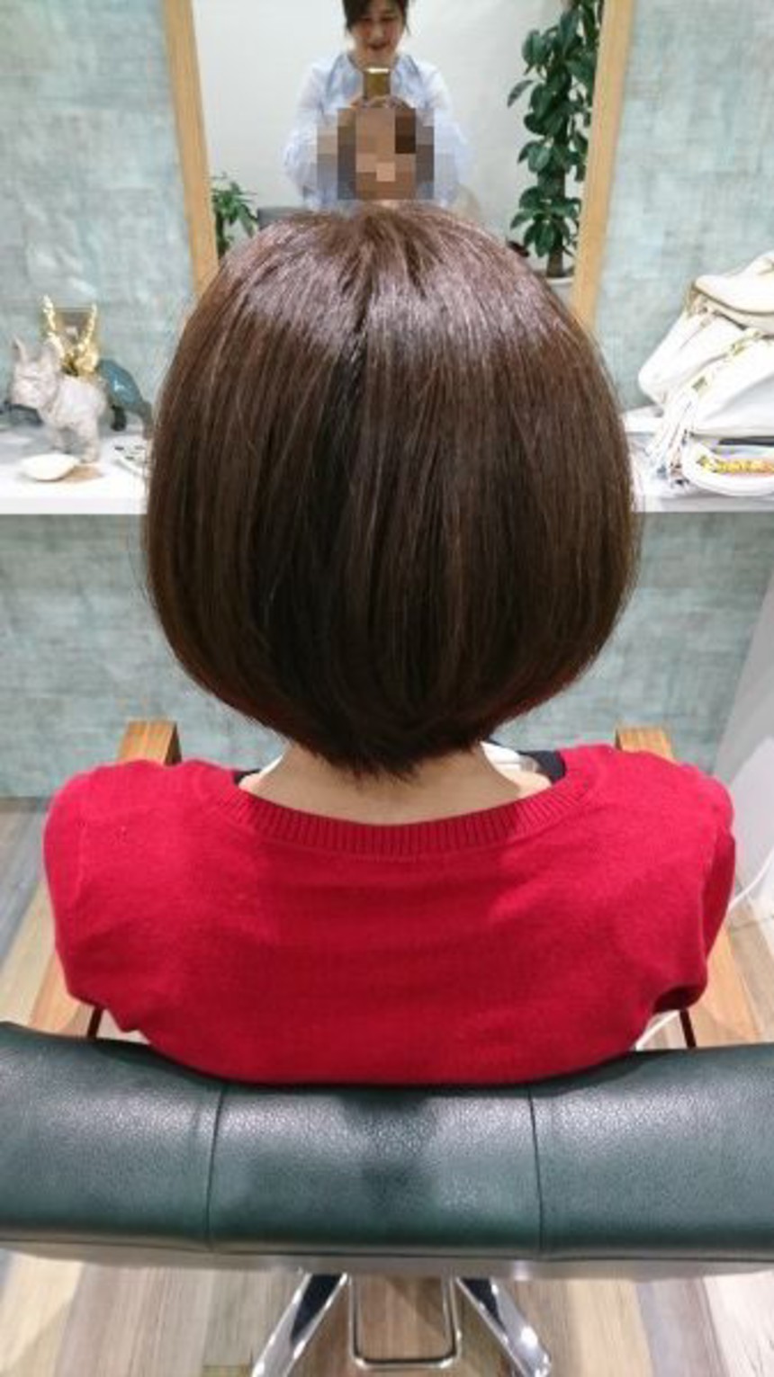 ショートボブ ブロー仕上げ ヘアデザインページ詳細 布施 美容室 Hair La Chic ヘアー ラシック